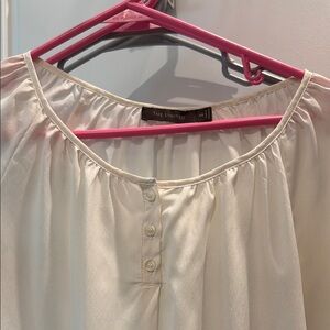 The Limited Ivory Button-Front Top